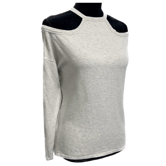 Express One Eleven Long Sleeve Cold Shoulder Halter - Picture 1 of 8